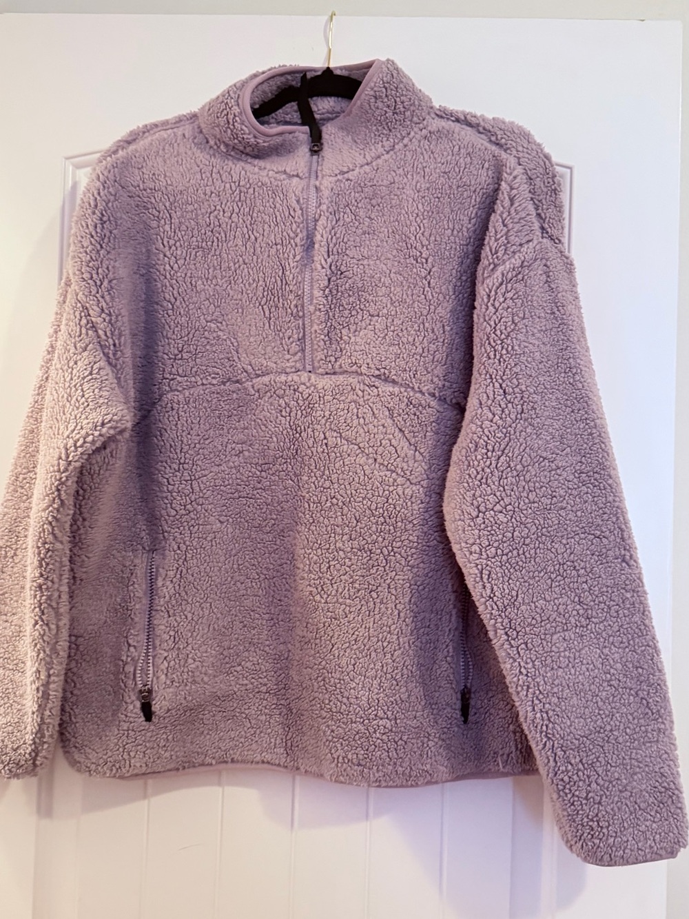 GAIAM Lilac Sherpa Half-Zip Pullover